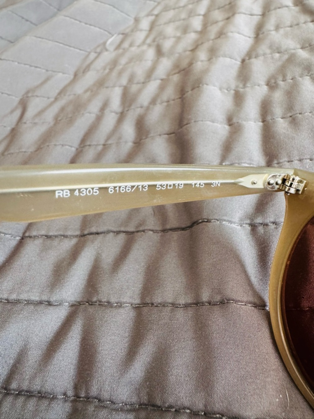 Ray-Ban sunglasses, RB4305, taupe, light lenses, NO CASE, USED - Picture 3 of 8
